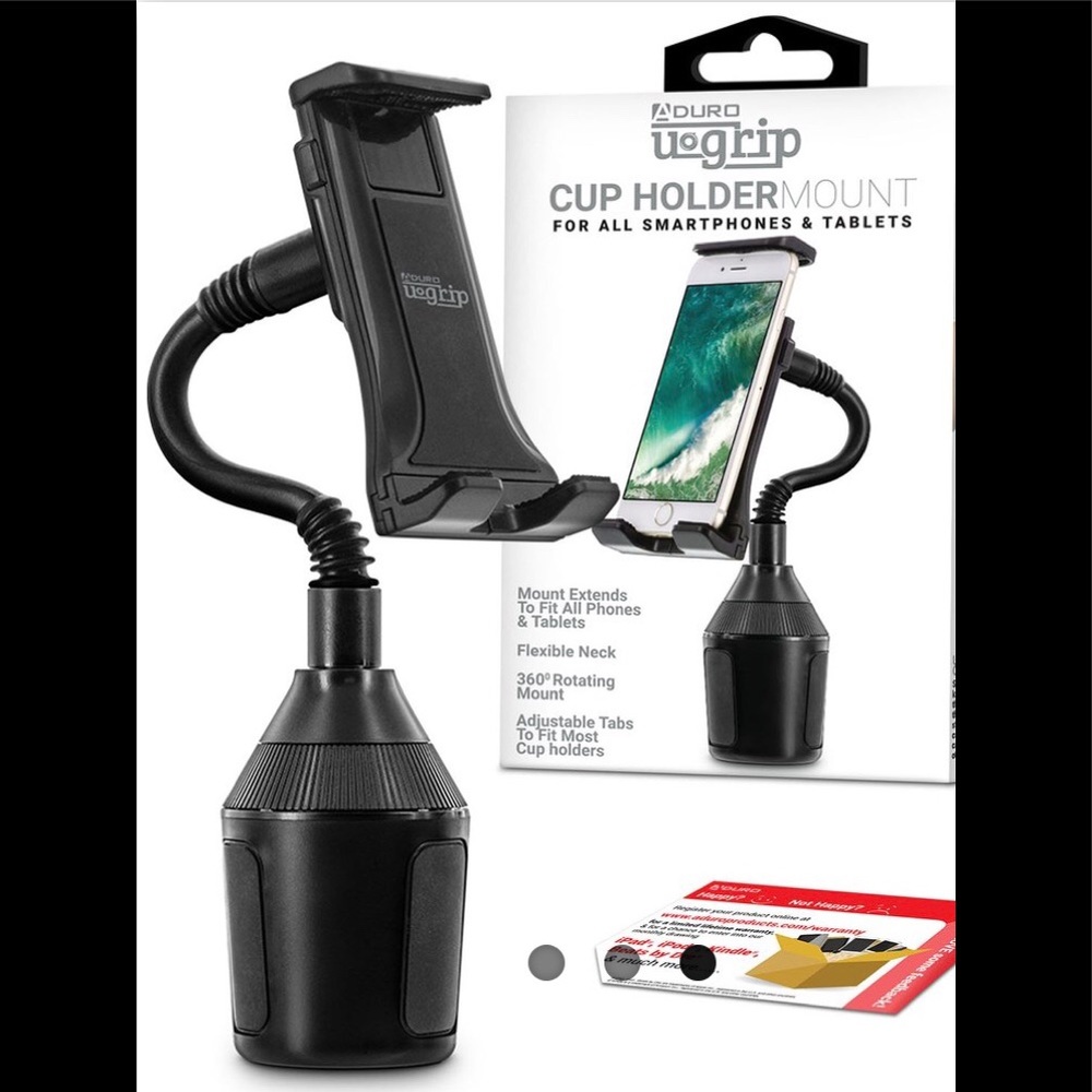 NWT Phone/Tablet Car Cup Holder Mount. New in box
